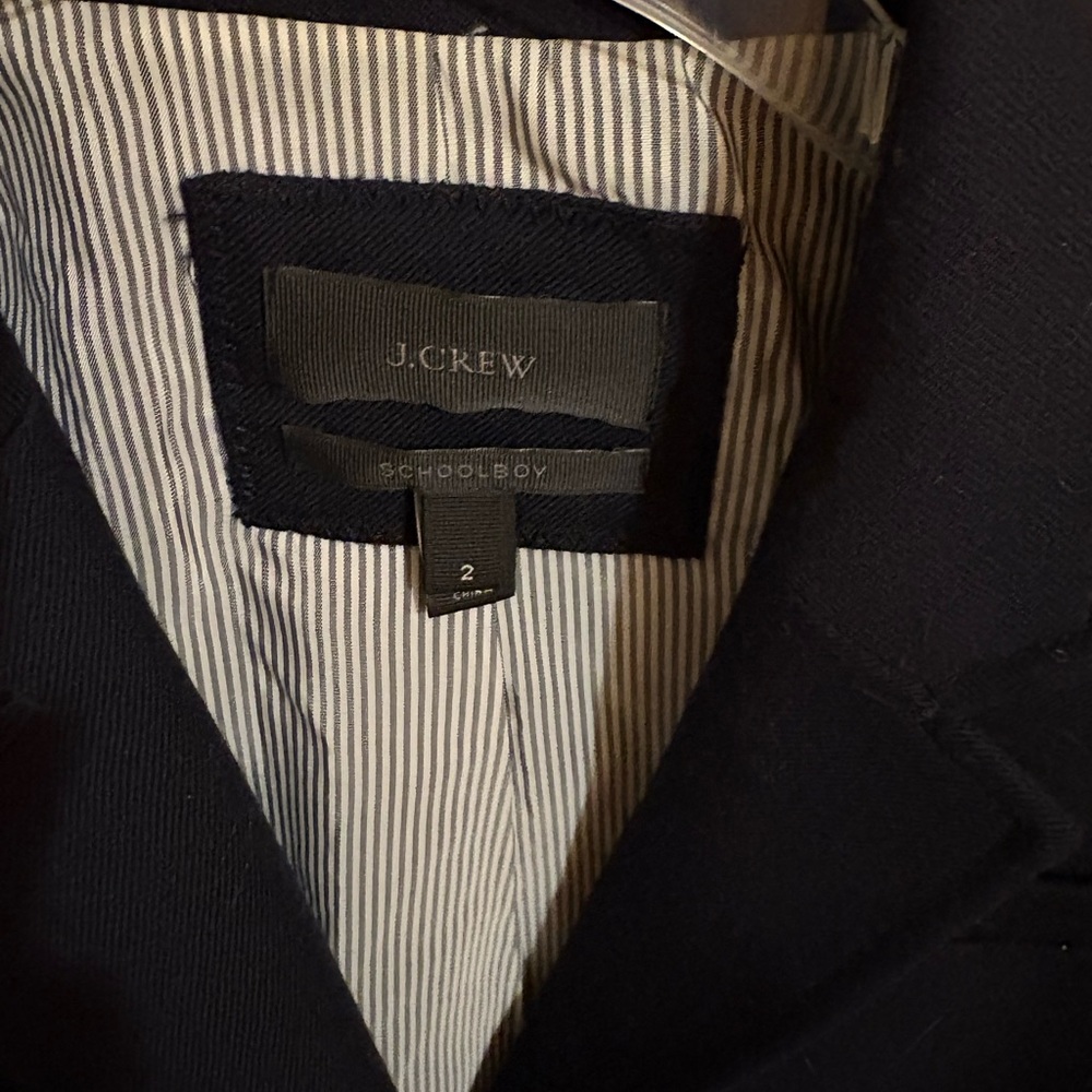 LAST CHANCE | J. Crew Navy Schoolboy Wool Two-Button Blazer - Picture 3 of 6